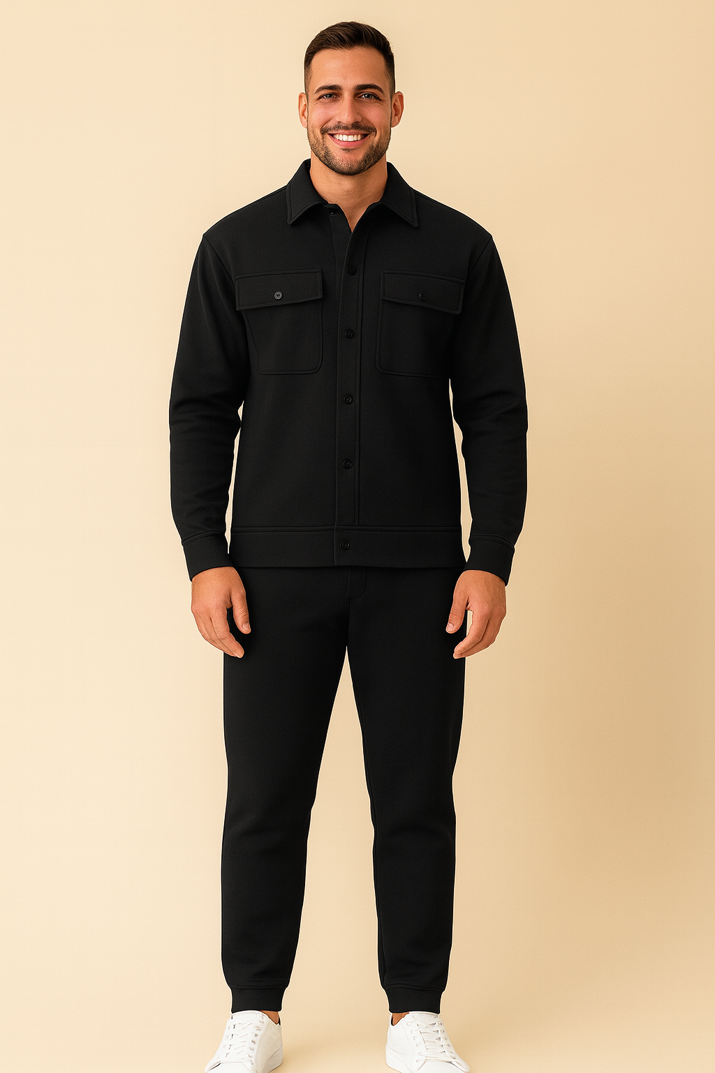 Ensemble Homme Confortable Chemise et Pantalon Élégant