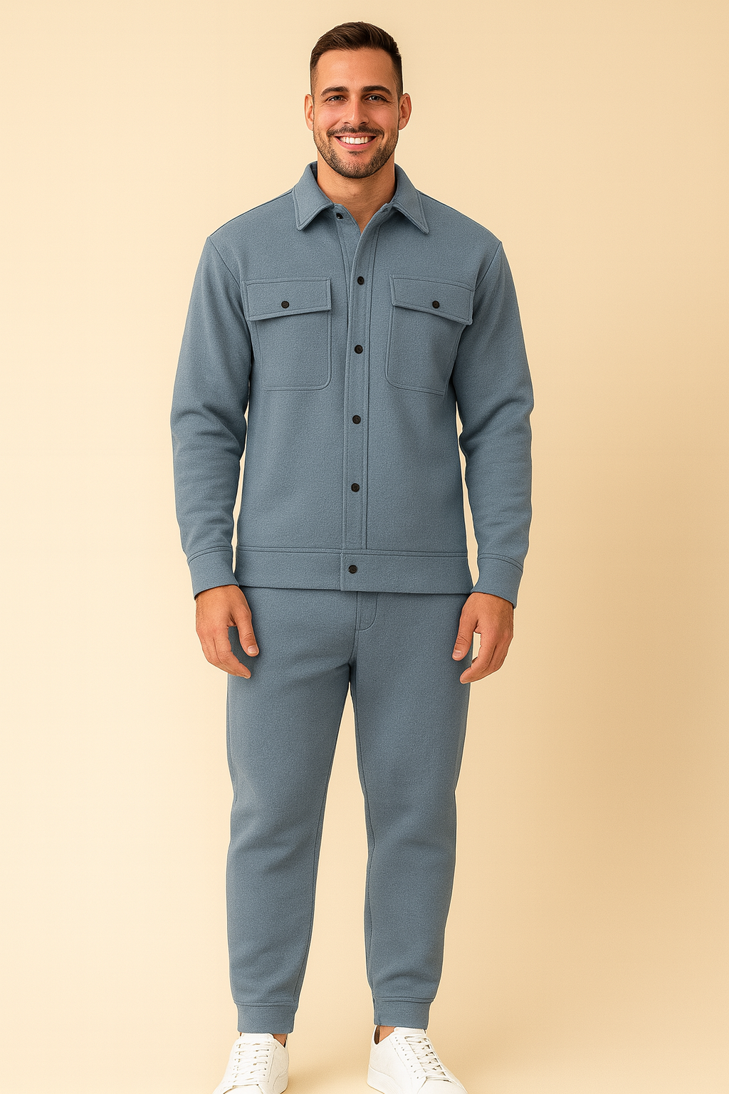 Ensemble Homme Confortable Chemise et Pantalon Élégant