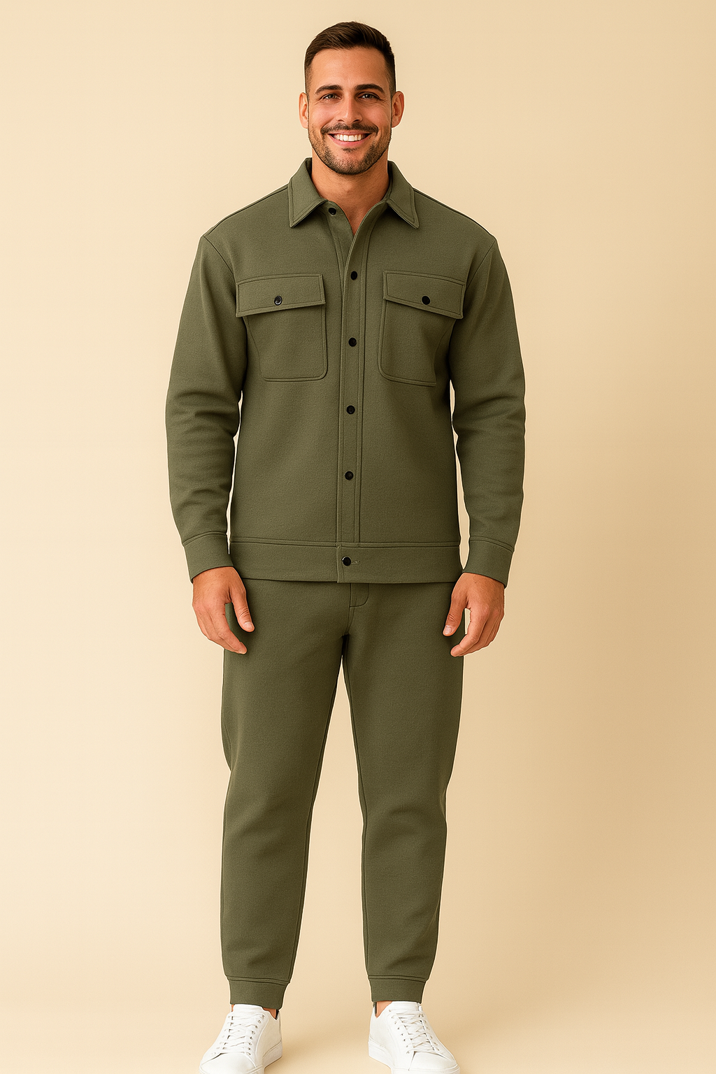 Ensemble Homme Confortable Chemise et Pantalon Élégant
