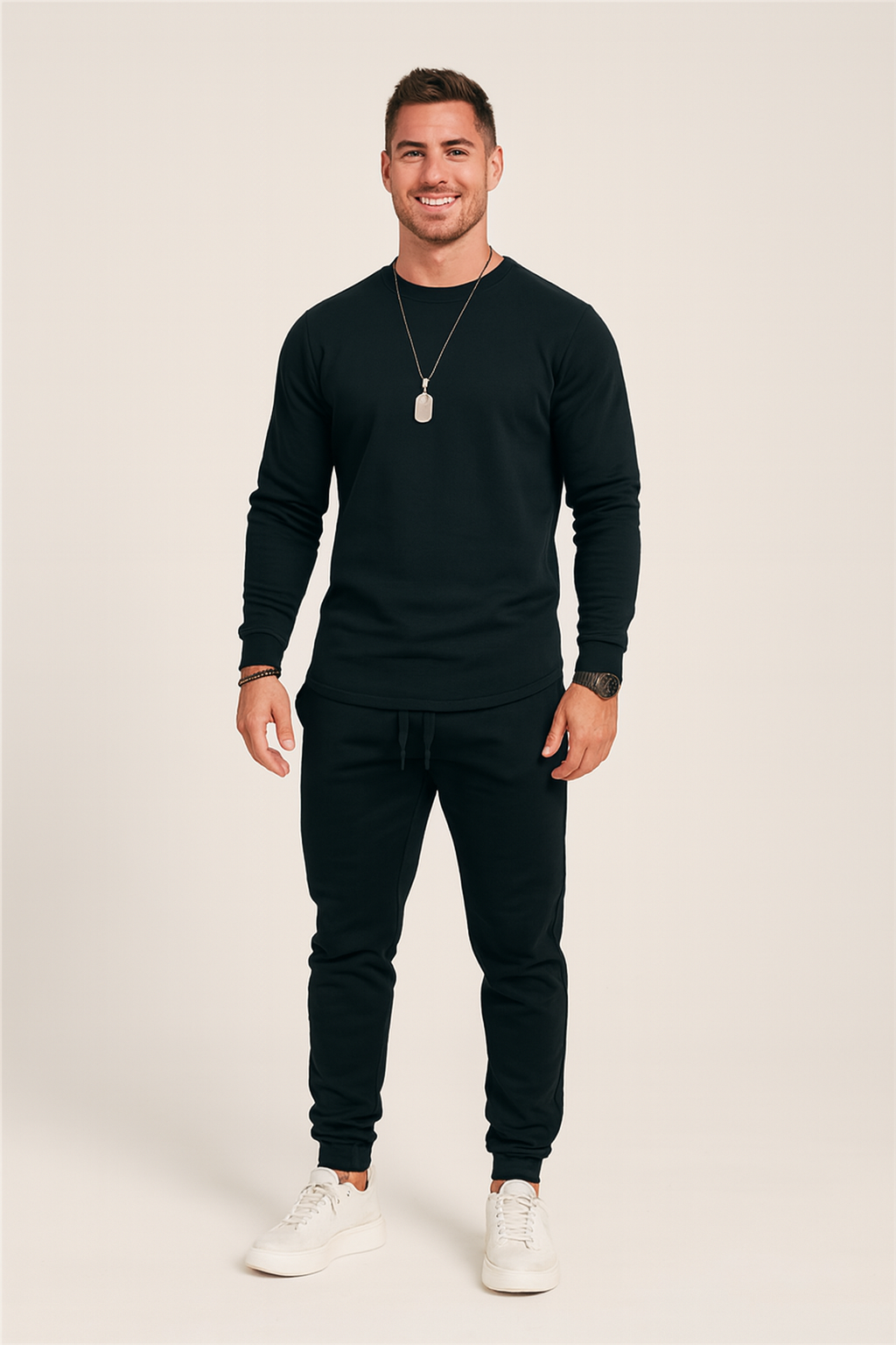 Ensemble Survêtement Homme Tissu Doux Design Moderne