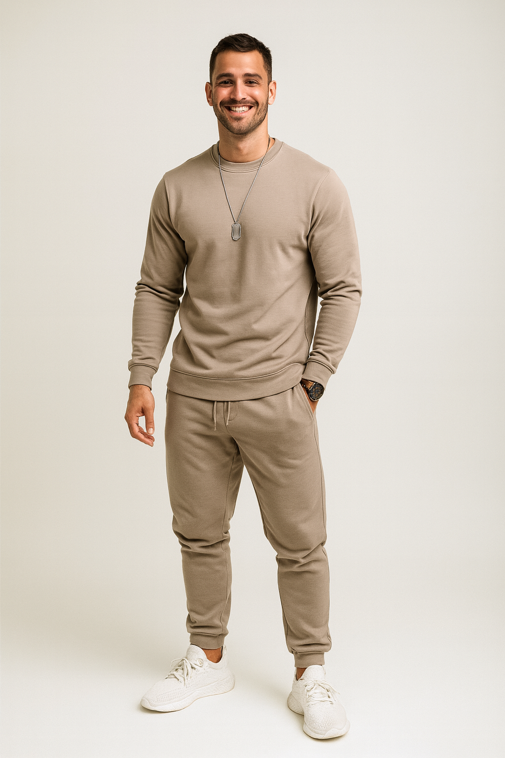 Ensemble Survêtement Homme Tissu Doux Design Moderne