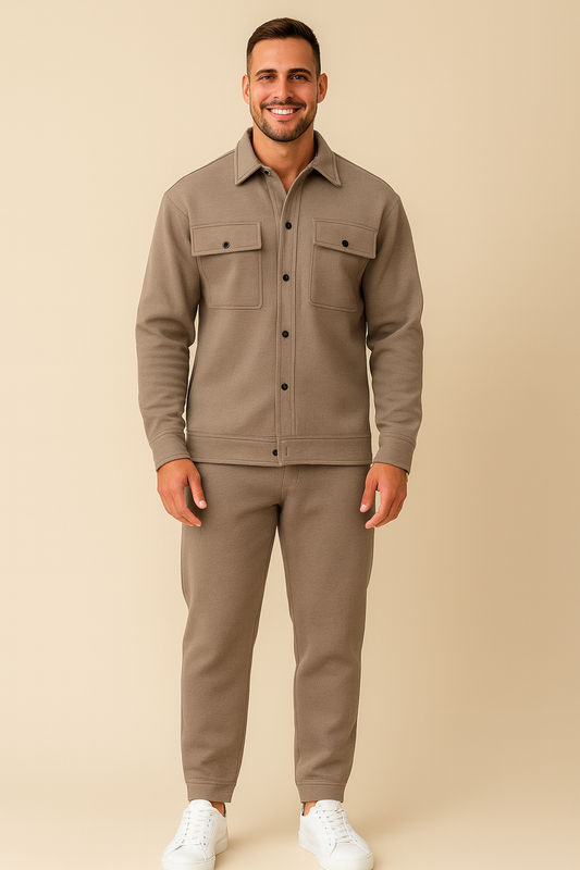 Ensemble Homme Confortable Chemise et Pantalon Élégant