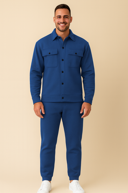 Ensemble Homme Confortable Chemise et Pantalon Élégant
