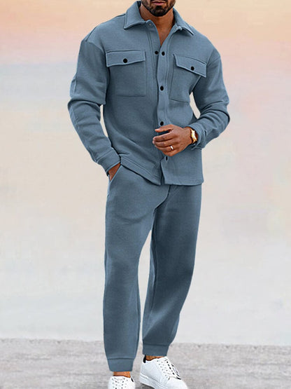Ensemble Homme Confortable Chemise et Pantalon Élégant